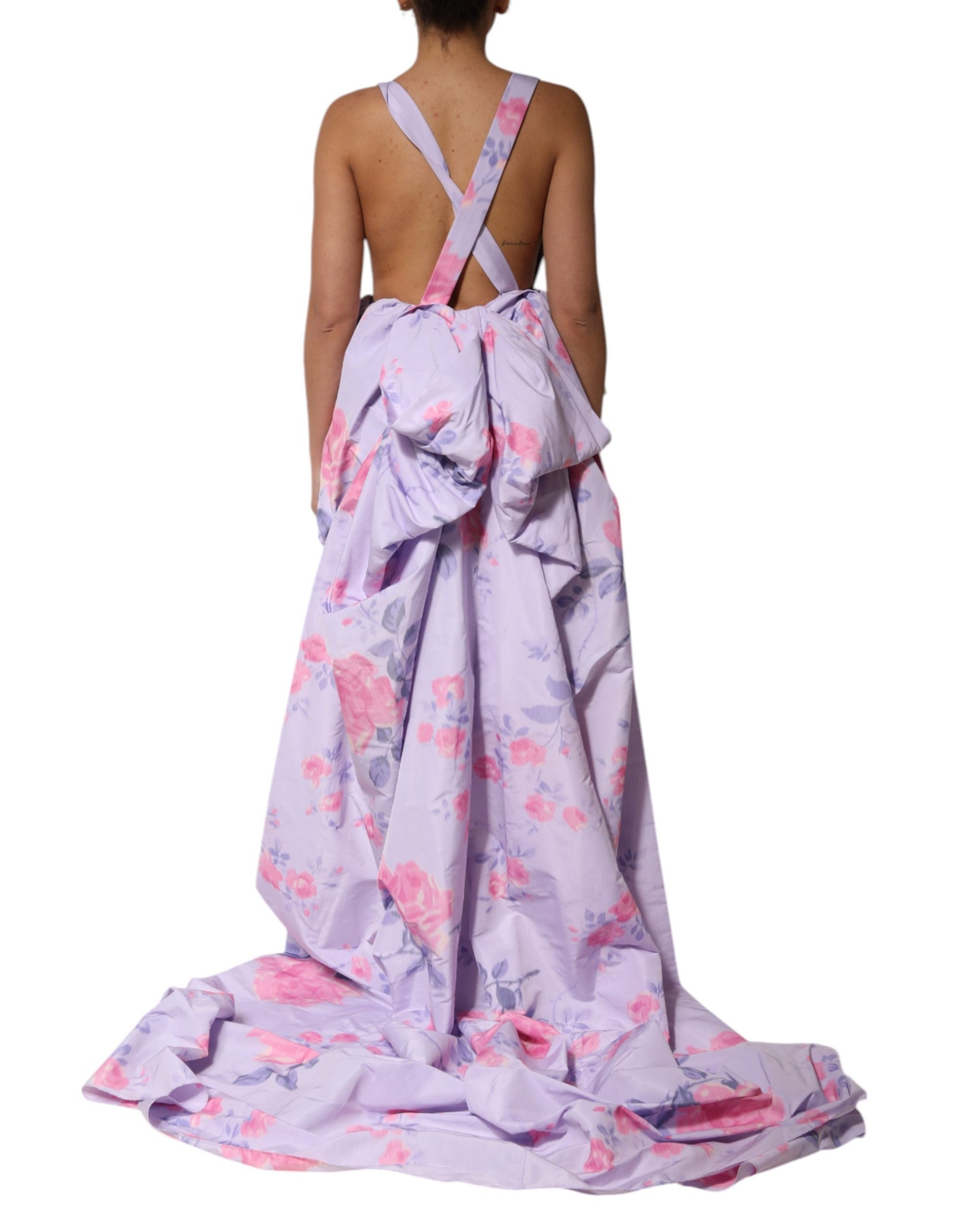 Philosophy di Lorenzo Serafini Multicolor Floral Runway Maxi Dress | Regal Royce