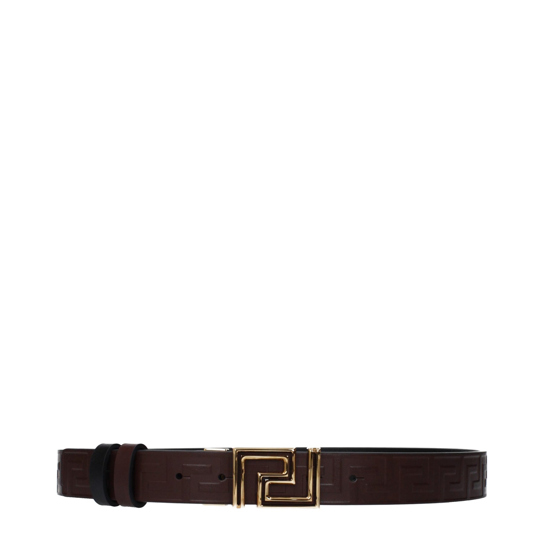 Versace Brown Leather Regular Belt | Regal Royce