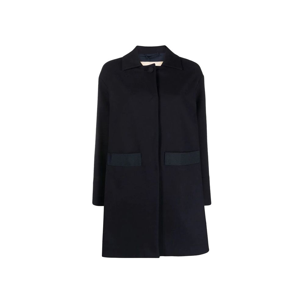 Herno Blue Cotton Coat | Regal Royce