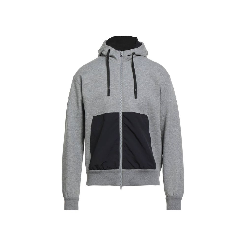 Herno Gray Cotton Sweatshirt | Regal Royce