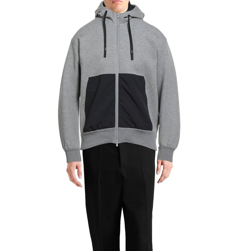 Herno Gray Cotton Sweatshirt | Regal Royce