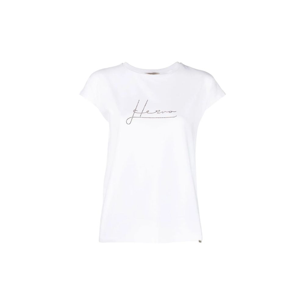 Herno White Cotton T-Shirt | Regal Royce