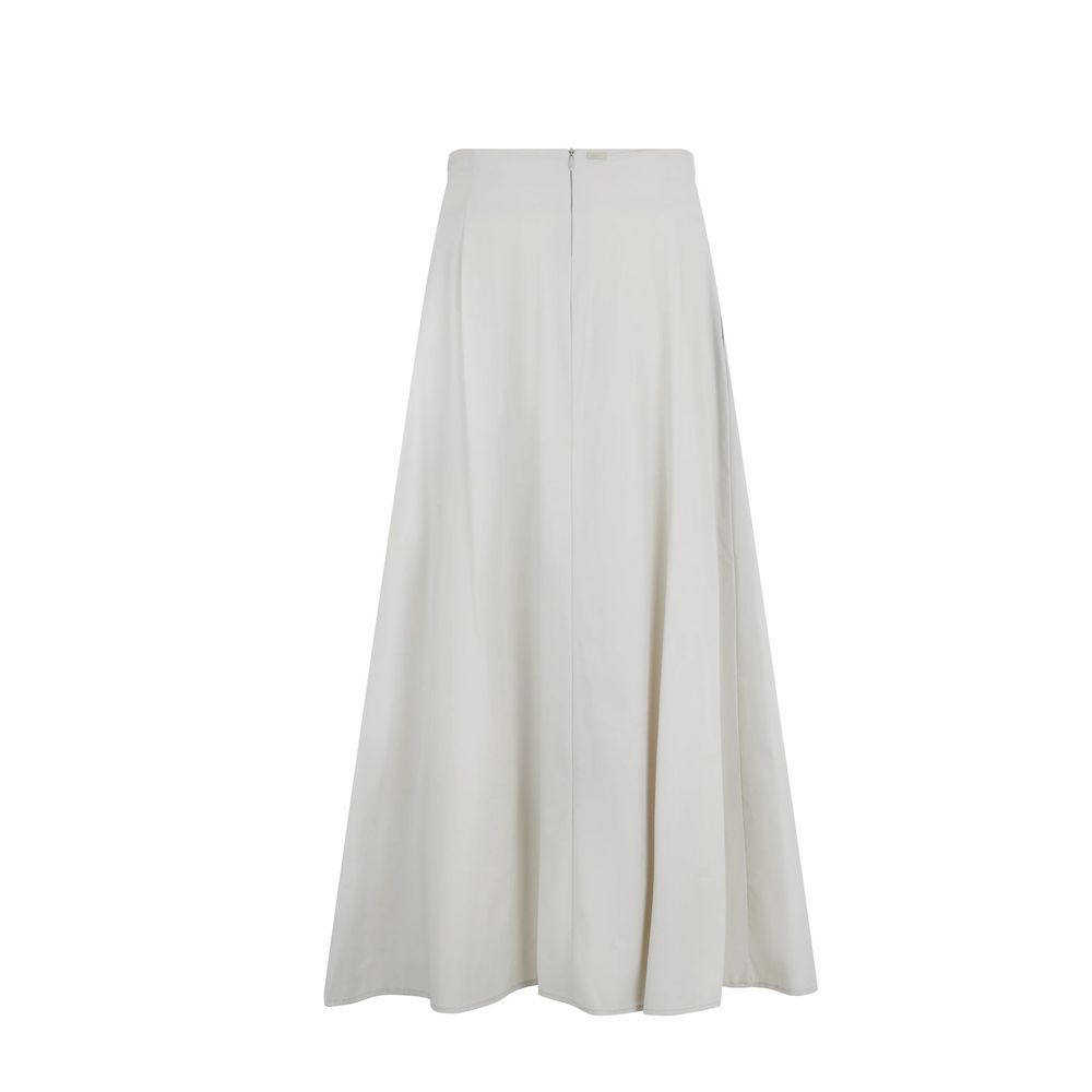 Herno Gray Elastane Long Skirt | Regal Royce