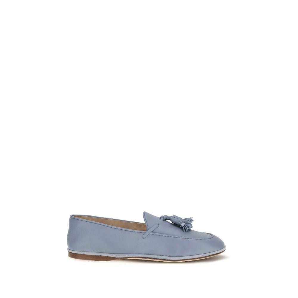 Fratelli Rossetti Blue Calf Leather Bos Taurus Slip-On Loafers | Regal Royce