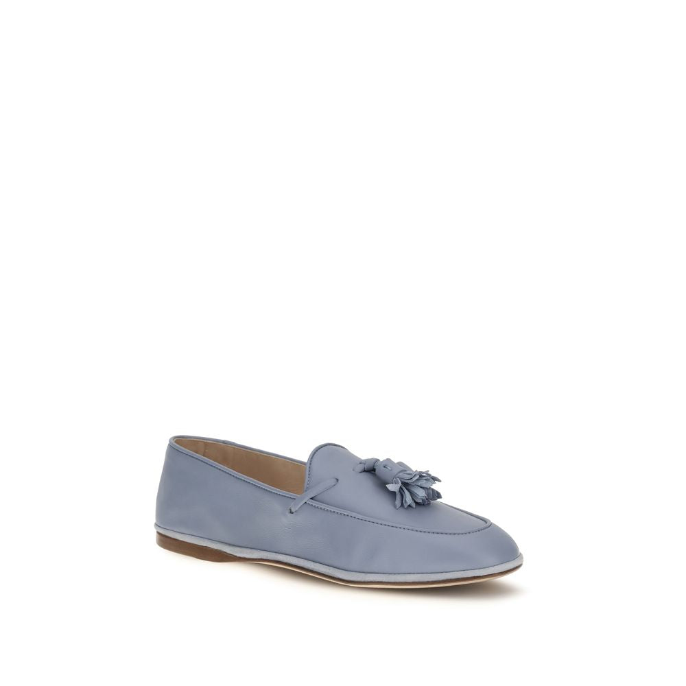 Fratelli Rossetti Blue Calf Leather Bos Taurus Slip-On Loafers | Regal Royce