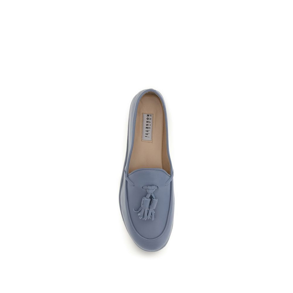 Fratelli Rossetti Blue Calf Leather Bos Taurus Slip-On Loafers | Regal Royce