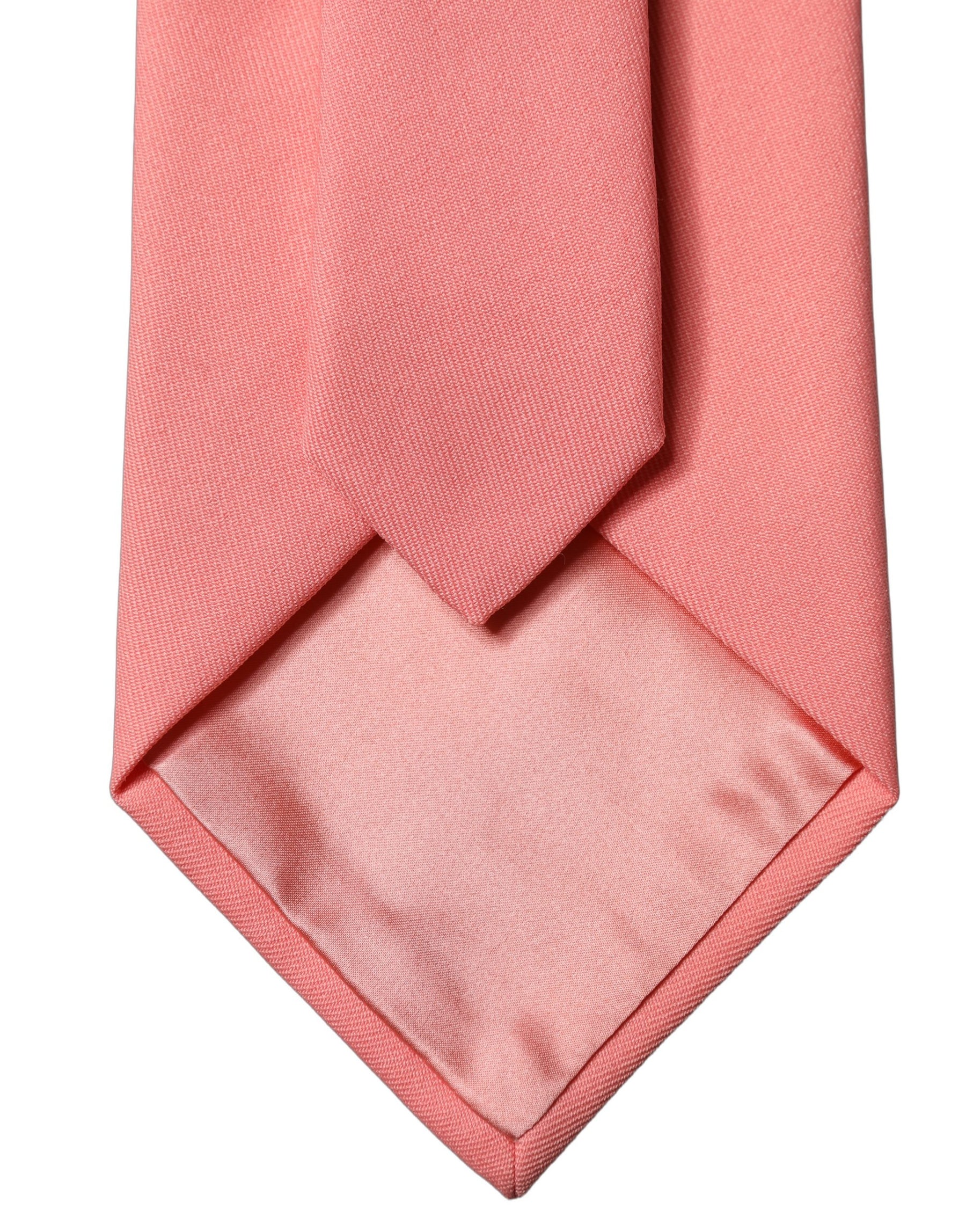 Dolce & Gabbana Coral Pink Polyester Adjustable Women Tied Necktie Tie | Regal Royce
