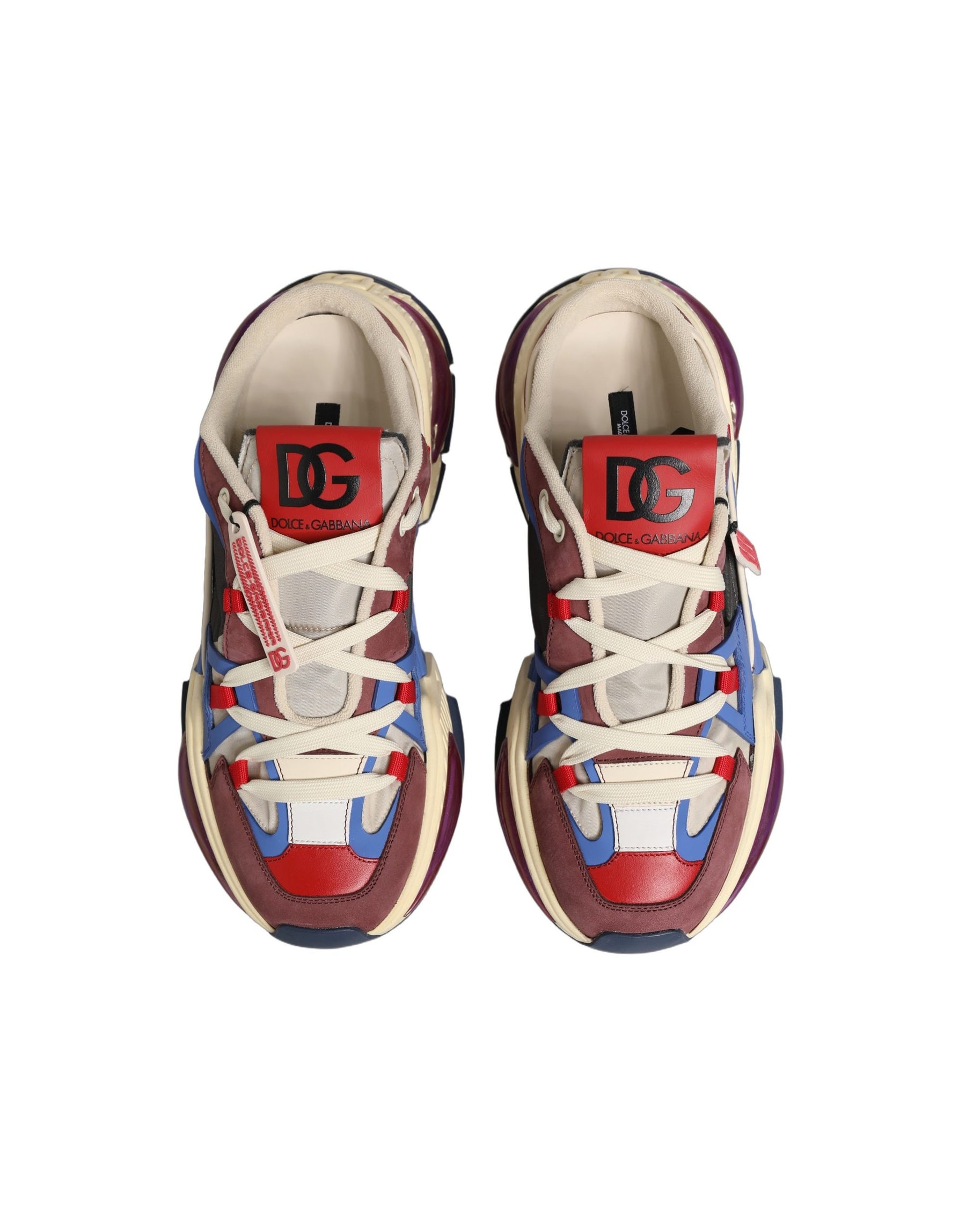 Dolce & Gabbana Multicolor Low Top Airmaster Men Sneakers Shoes | Regal Royce