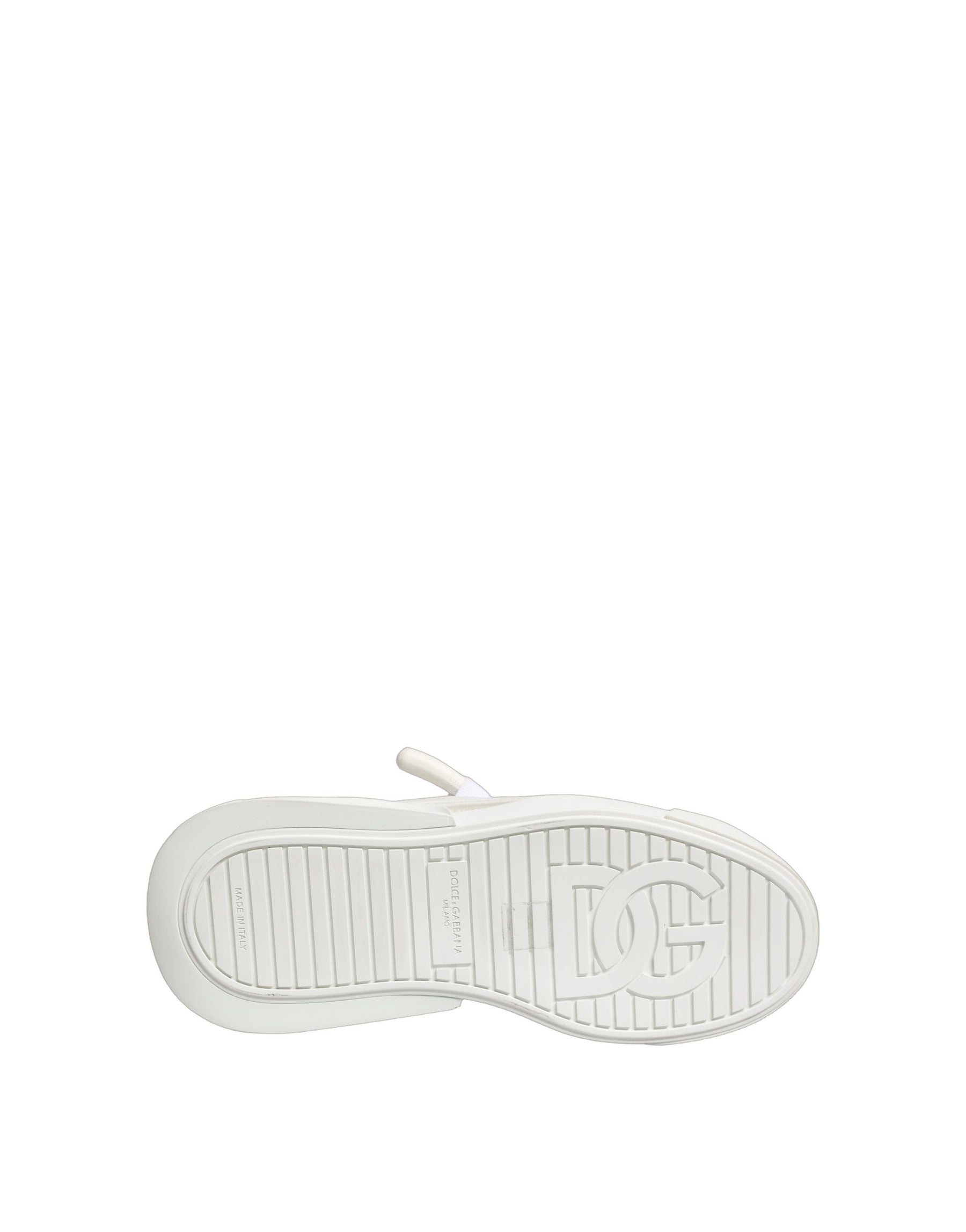 Dolce & Gabbana White Calfskin Leather Low Top Sneakers Shoes | Regal Royce