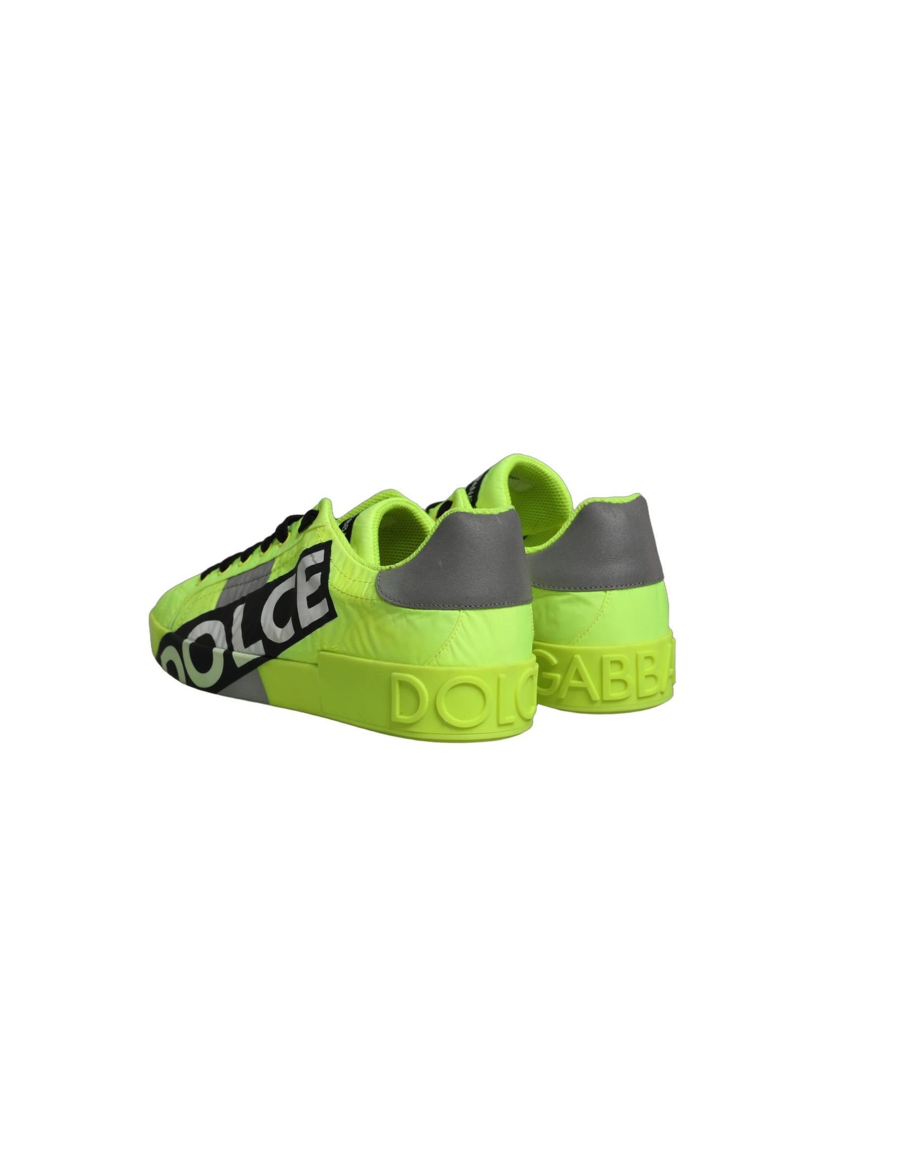 Dolce & Gabbana Green Logo Tape Low Top Portofino Sneakers Shoes | Regal Royce