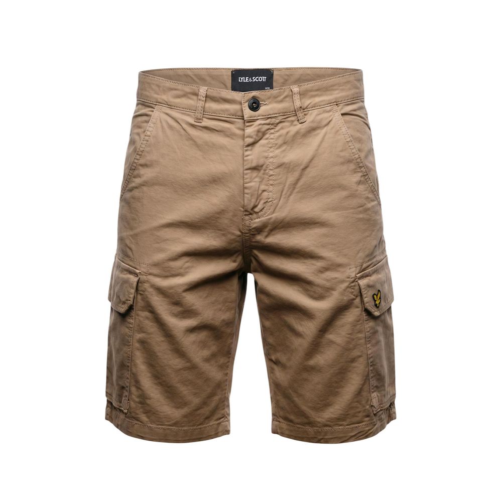Lyle & Scott Beige Cotton Bermuda Shorts | Regal Royce