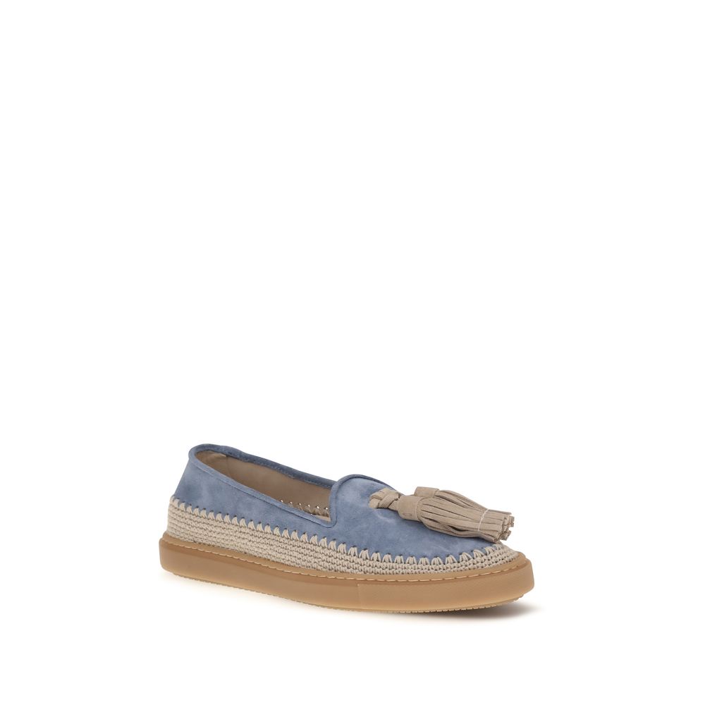 Fratelli Rossetti Blue Calf Leather Bos Taurus Slip-On Loafers | Regal Royce