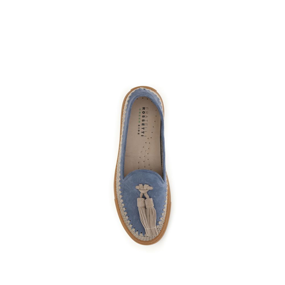 Fratelli Rossetti Blue Calf Leather Bos Taurus Slip-On Loafers | Regal Royce