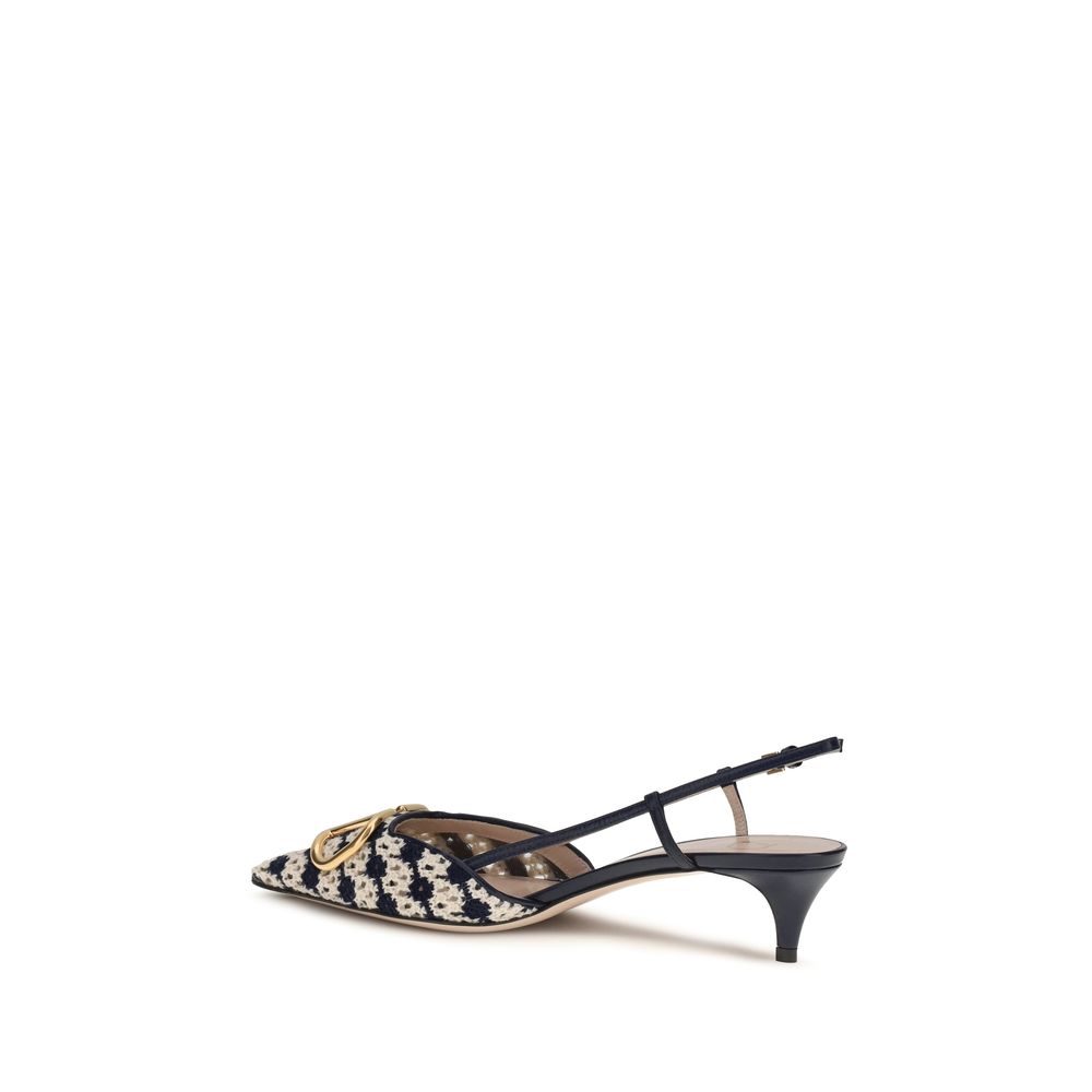 Valentino Garavani Multicolor Goatskin Mid Heel Pumps | Regal Royce