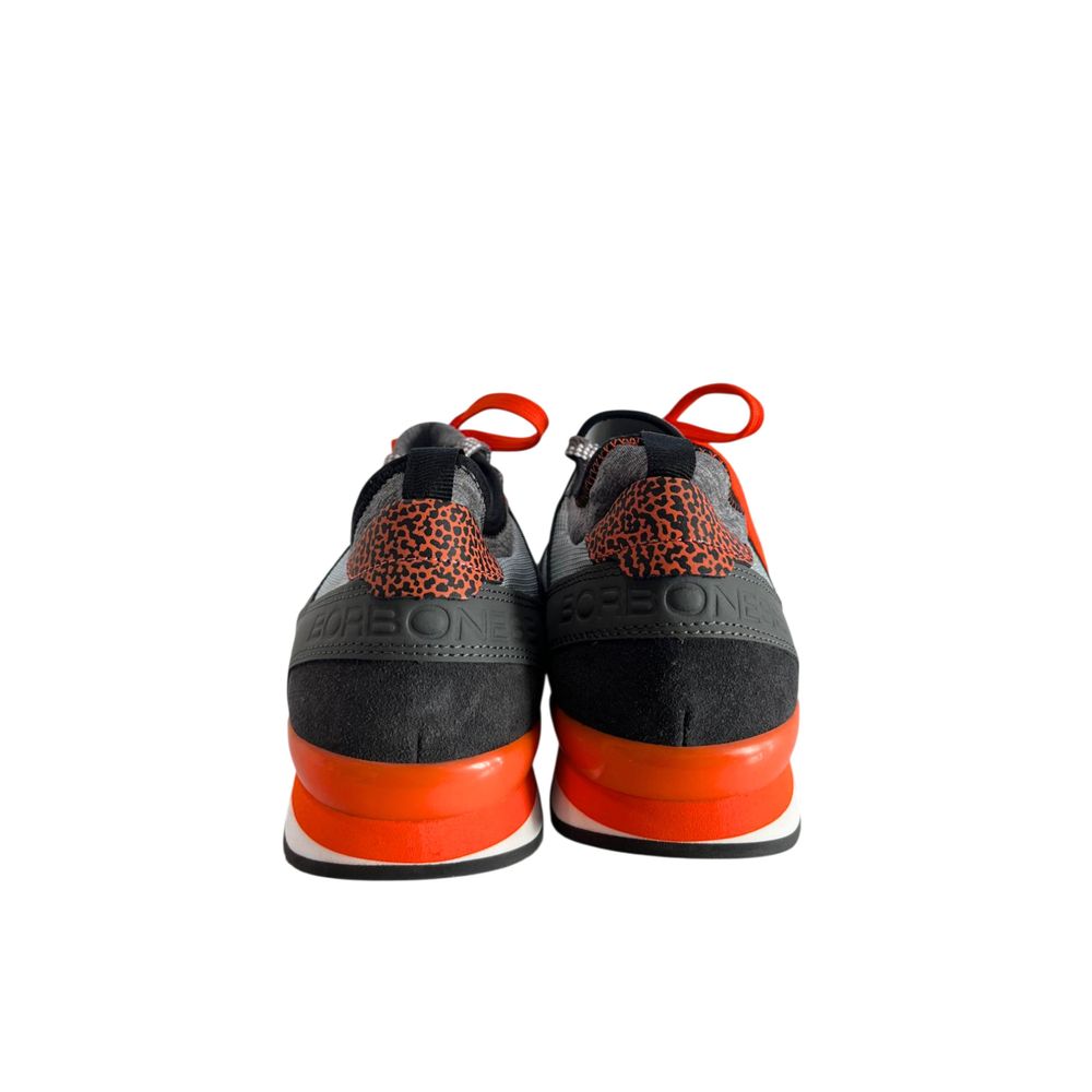 Borbonese Orange Rubber Men Sneakers | Regal Royce