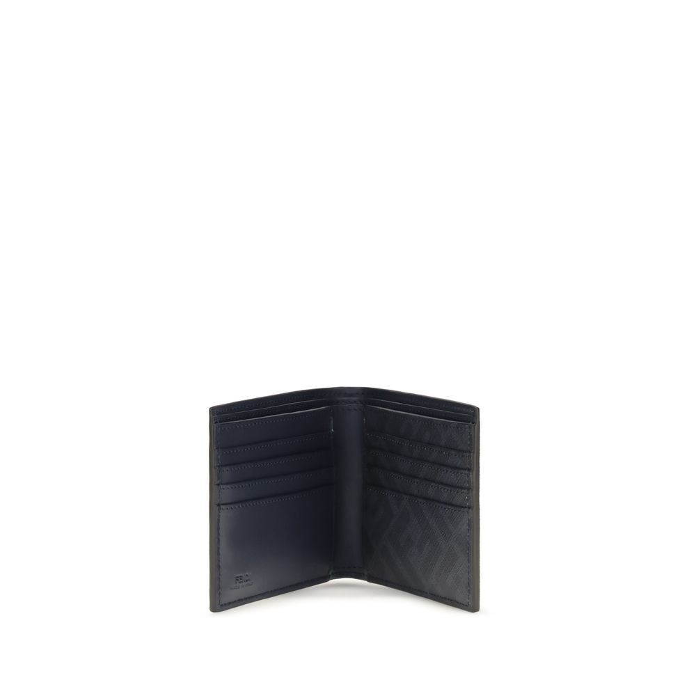 Fendi Blue Calf Leather Bos Taurus Wallet | Regal Royce