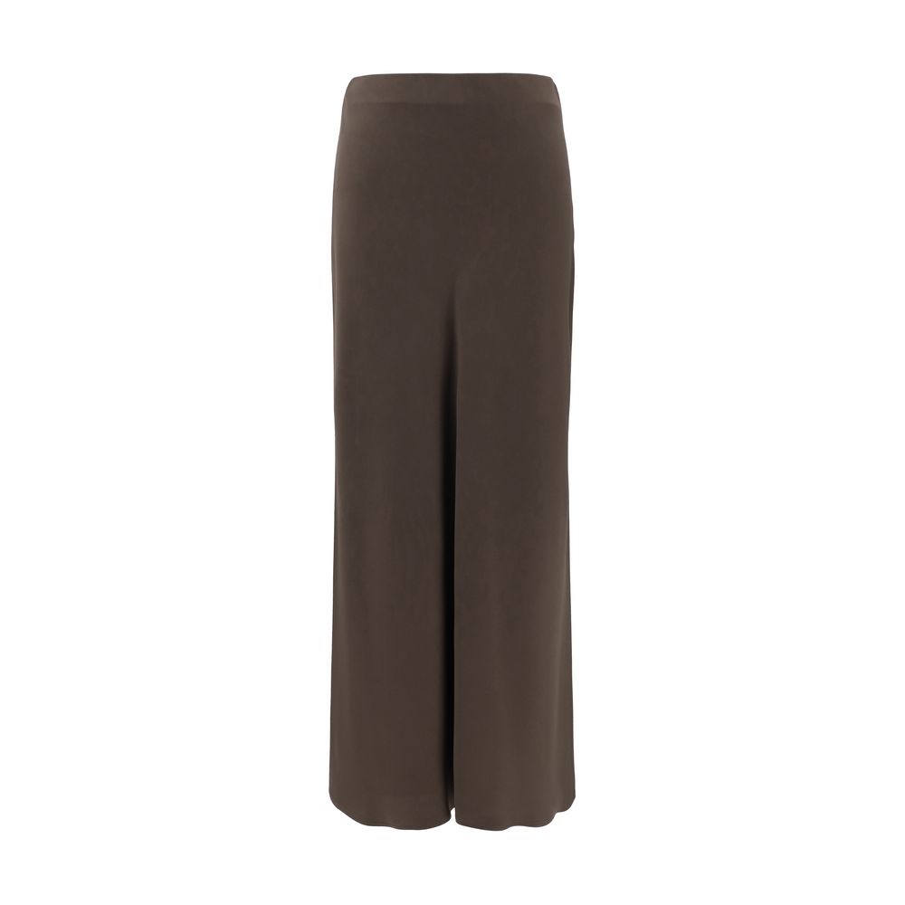 Brunello Cucinelli Brown Acetate Midi Skirt | Regal Royce