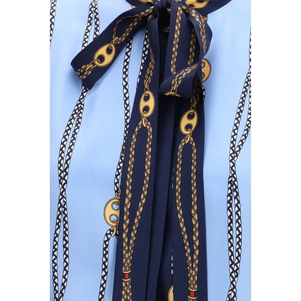 Gucci Blue Silk Shirt | Regal Royce