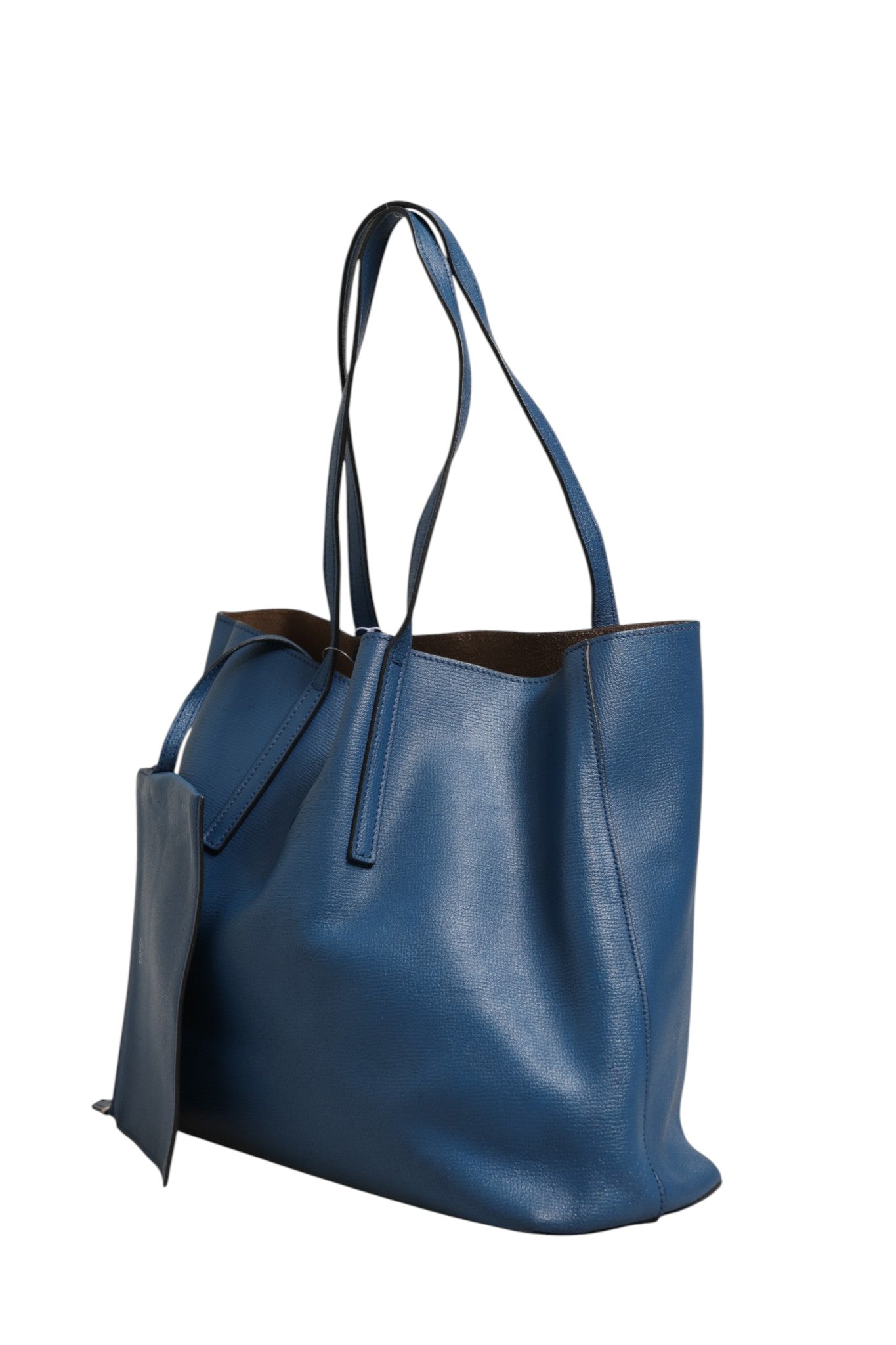 Fendi Leather Navy Blue Shopping Tote | Regal Royce