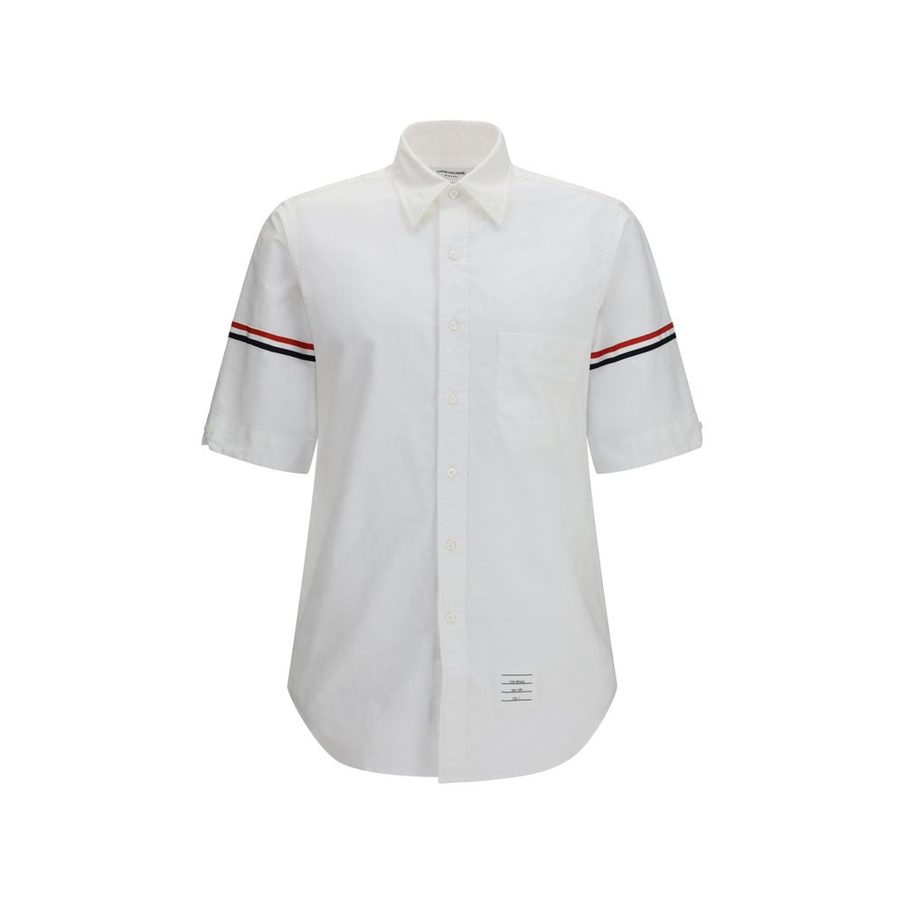 Thom Browne White Cotton Shortsleeve Shirt | Regal Royce
