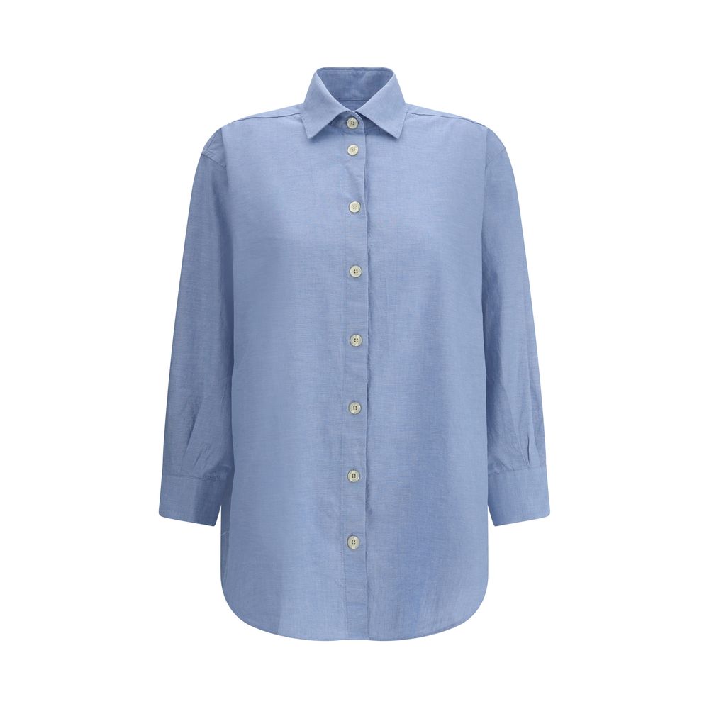 Deperlu Blue Cotton Shirt | Regal Royce