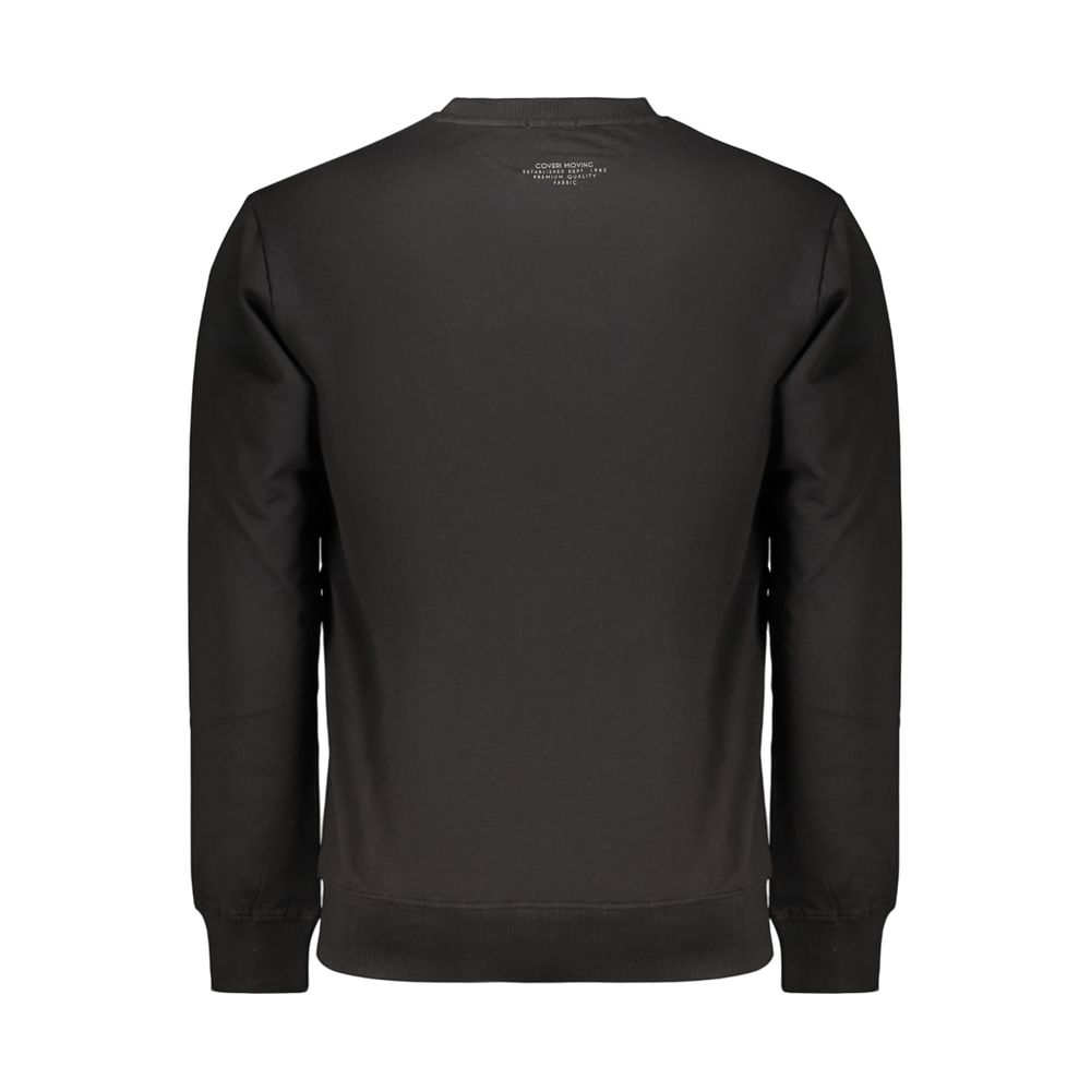 Coveri Moving Black Cotton Men's Sweatshirt | Regal Royce