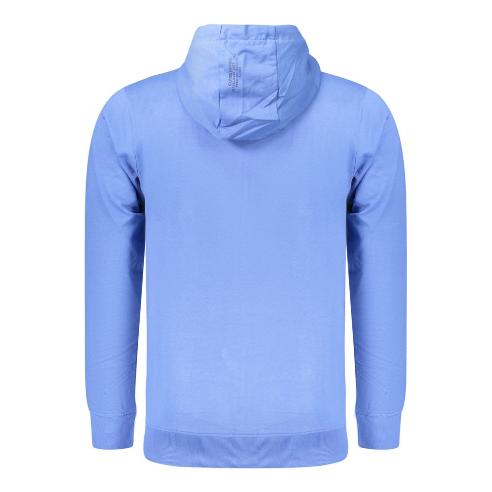 Coveri Moving Blue Cotton Men's Sweatshirt | Regal Royce