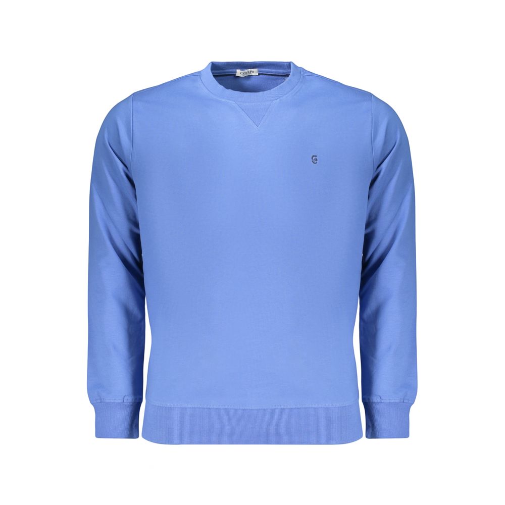 Coveri Moving Blue Cotton Men's Sweatshirt | Regal Royce