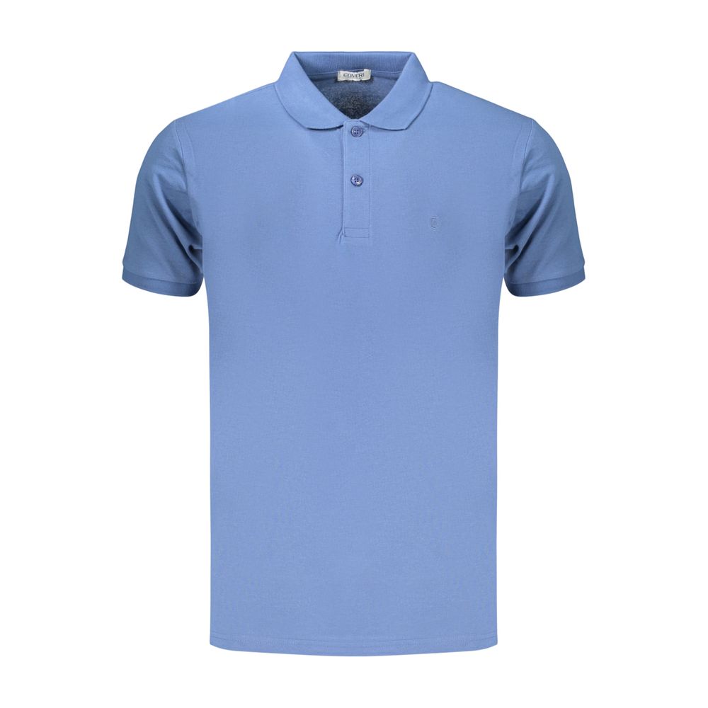 Coveri Moving Blue Cotton Men's Polo Shirt | Regal Royce