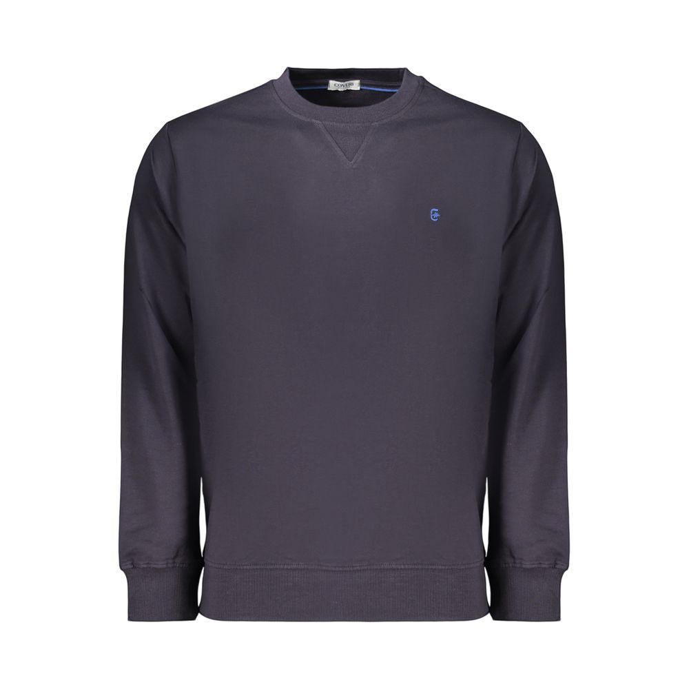 Coveri Moving Blue Cotton Men's Sweatshirt | Regal Royce