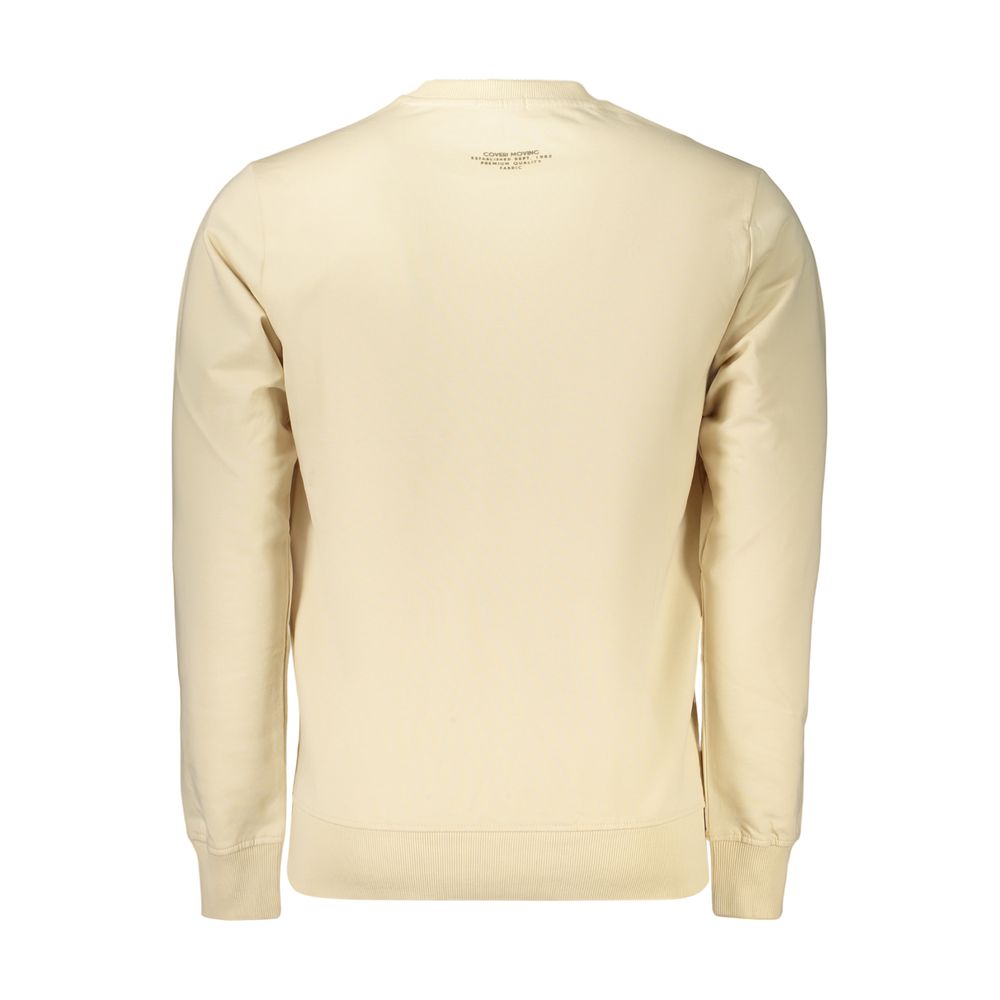 Coveri Moving Beige Cotton Men's Sweatshirt | Regal Royce