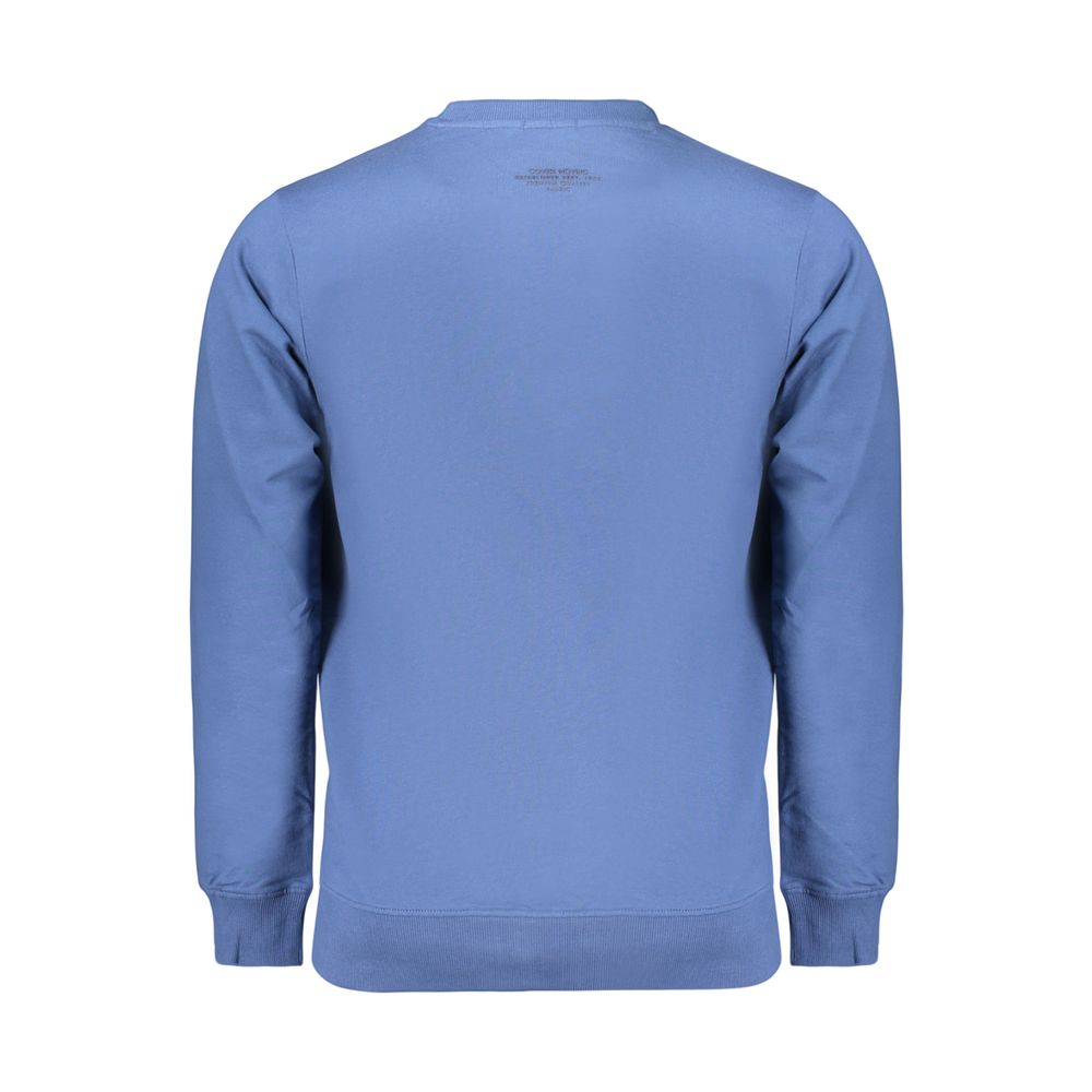 Coveri Moving Blue Cotton Men's Sweatshirt | Regal Royce