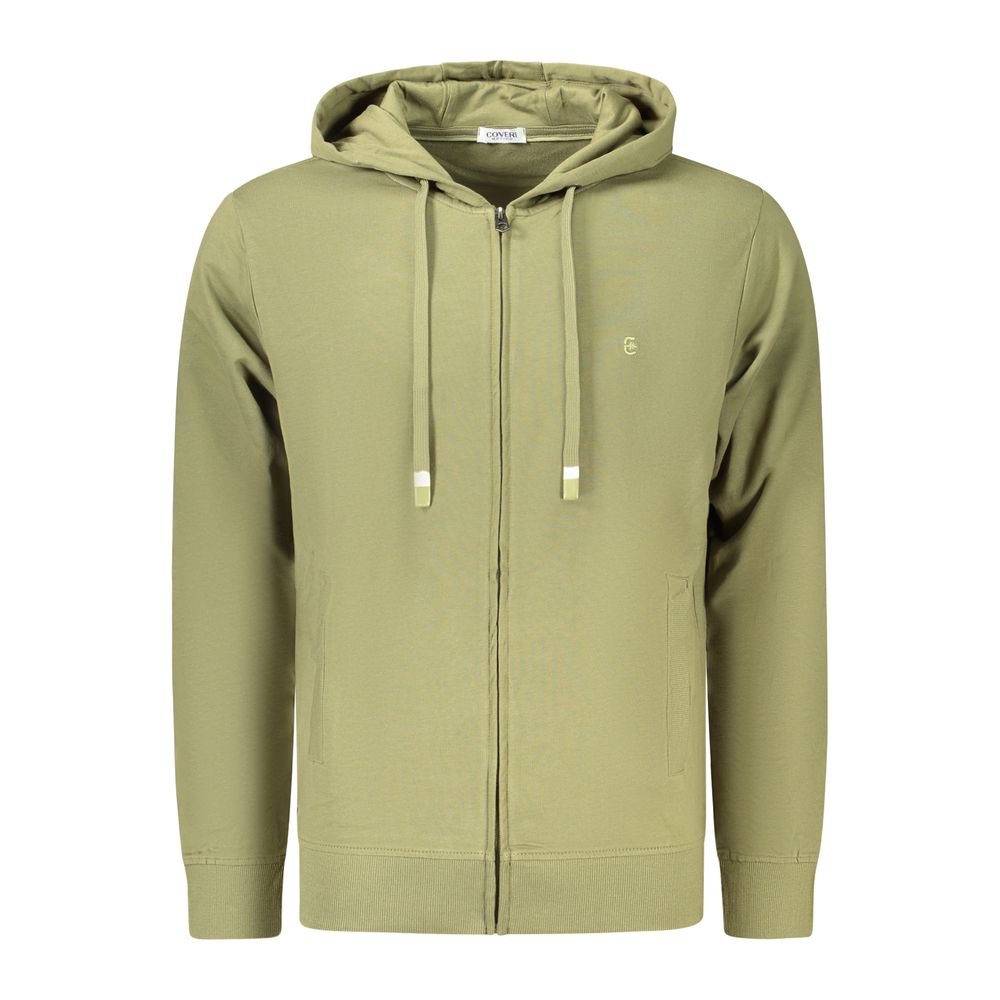 Coveri Moving Verde Cotton Men's Hoodie | Regal Royce