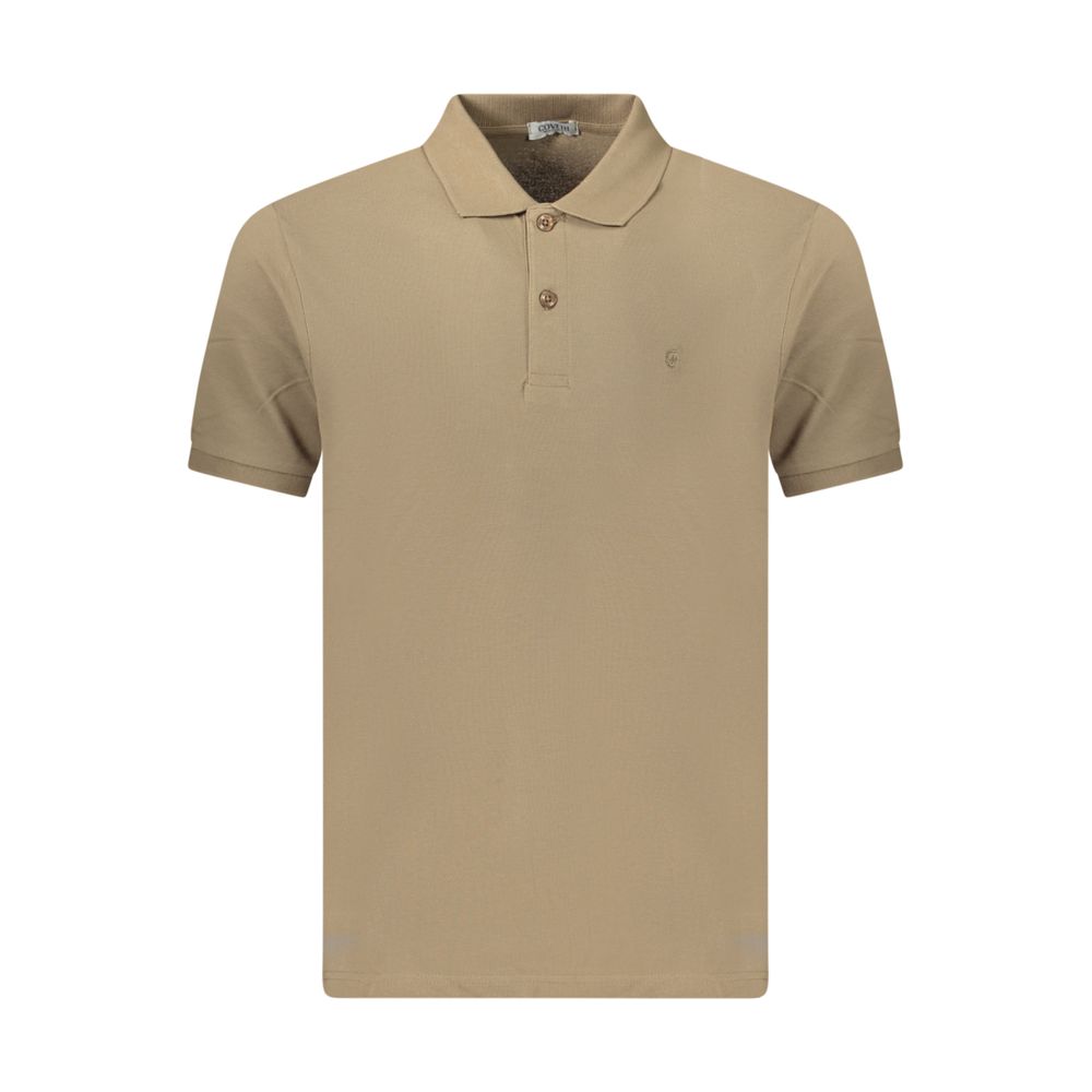 Coveri Moving Brown Cotton Men's Polo Shirt | Regal Royce