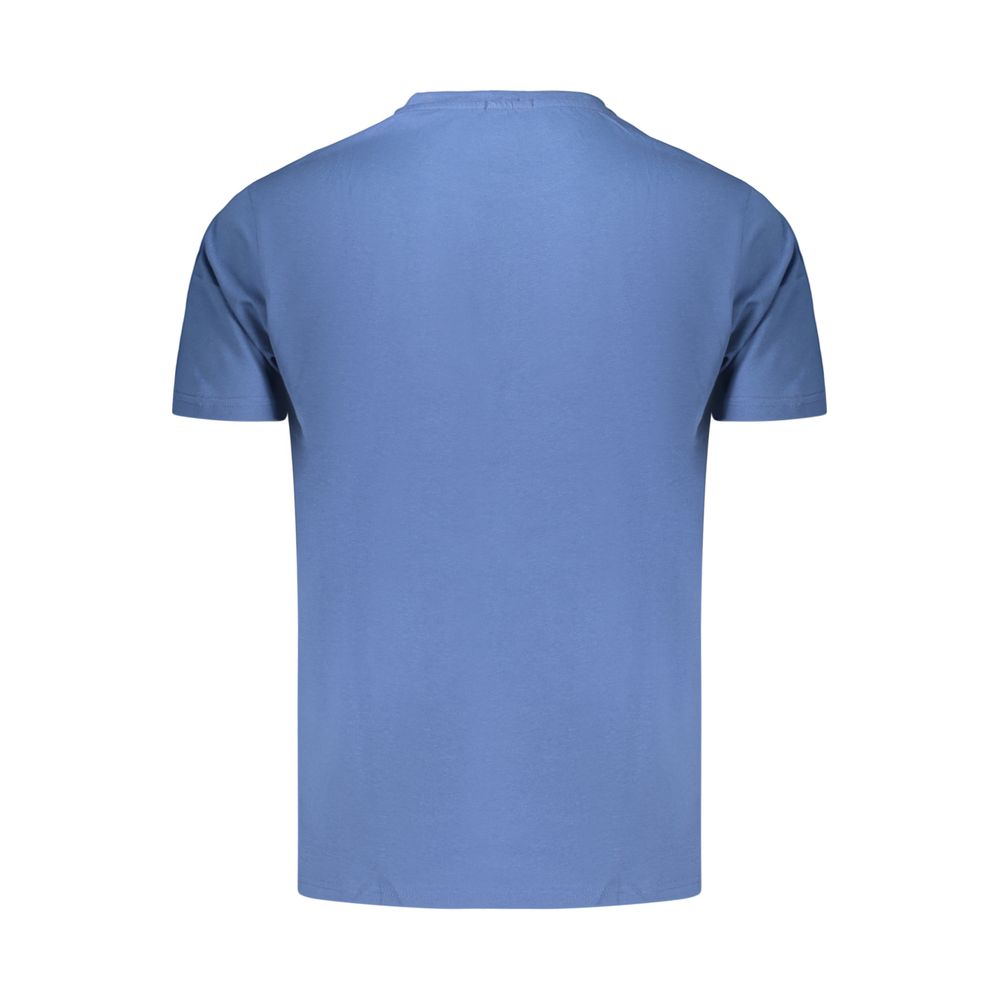 Coveri Moving Blue Cotton Men's T-Shirt | Regal Royce