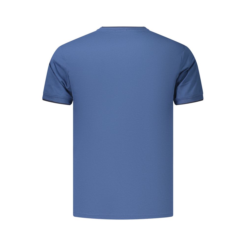 Coveri Moving Blue Cotton Men's T-Shirt | Regal Royce