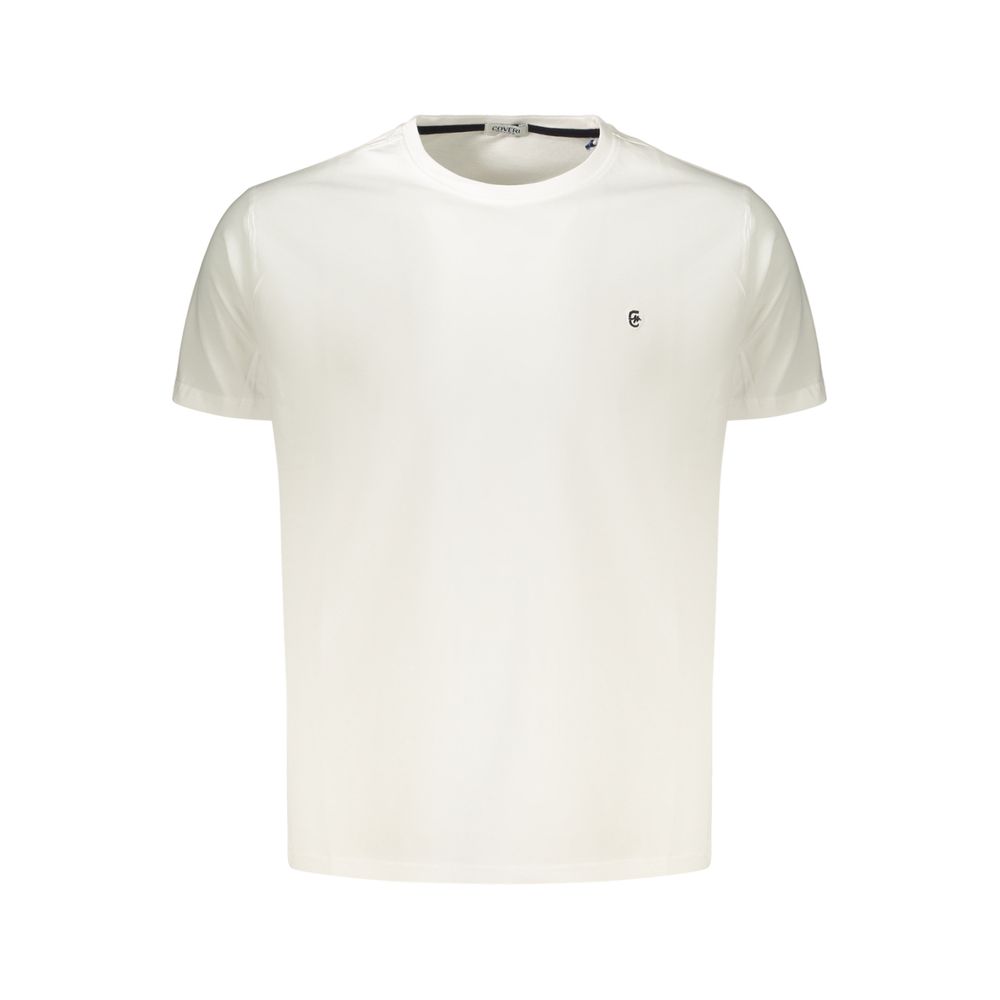 Coveri Moving Bianco Cotton Men's T-Shirt | Regal Royce