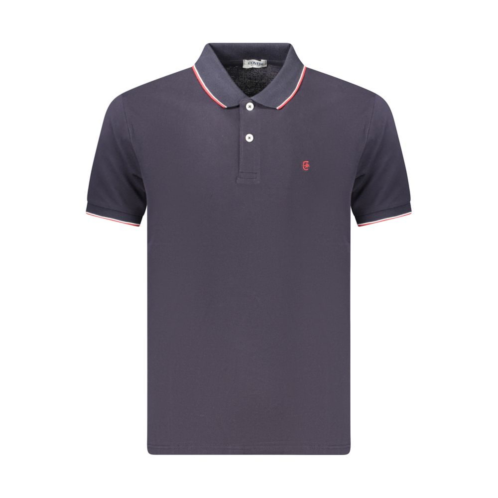 Coveri Moving Blue Cotton Men's Polo | Regal Royce
