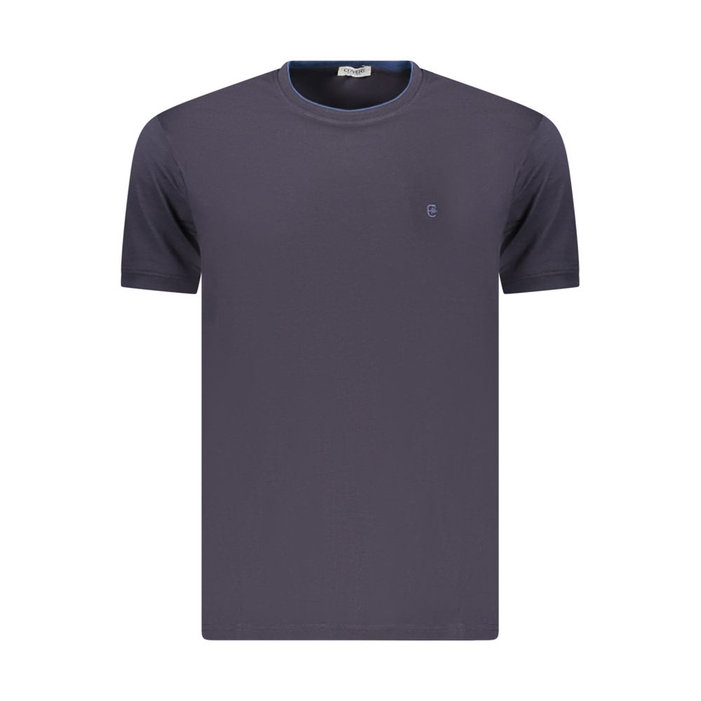 Coveri Moving Blue Cotton Men's T-Shirt | Regal Royce