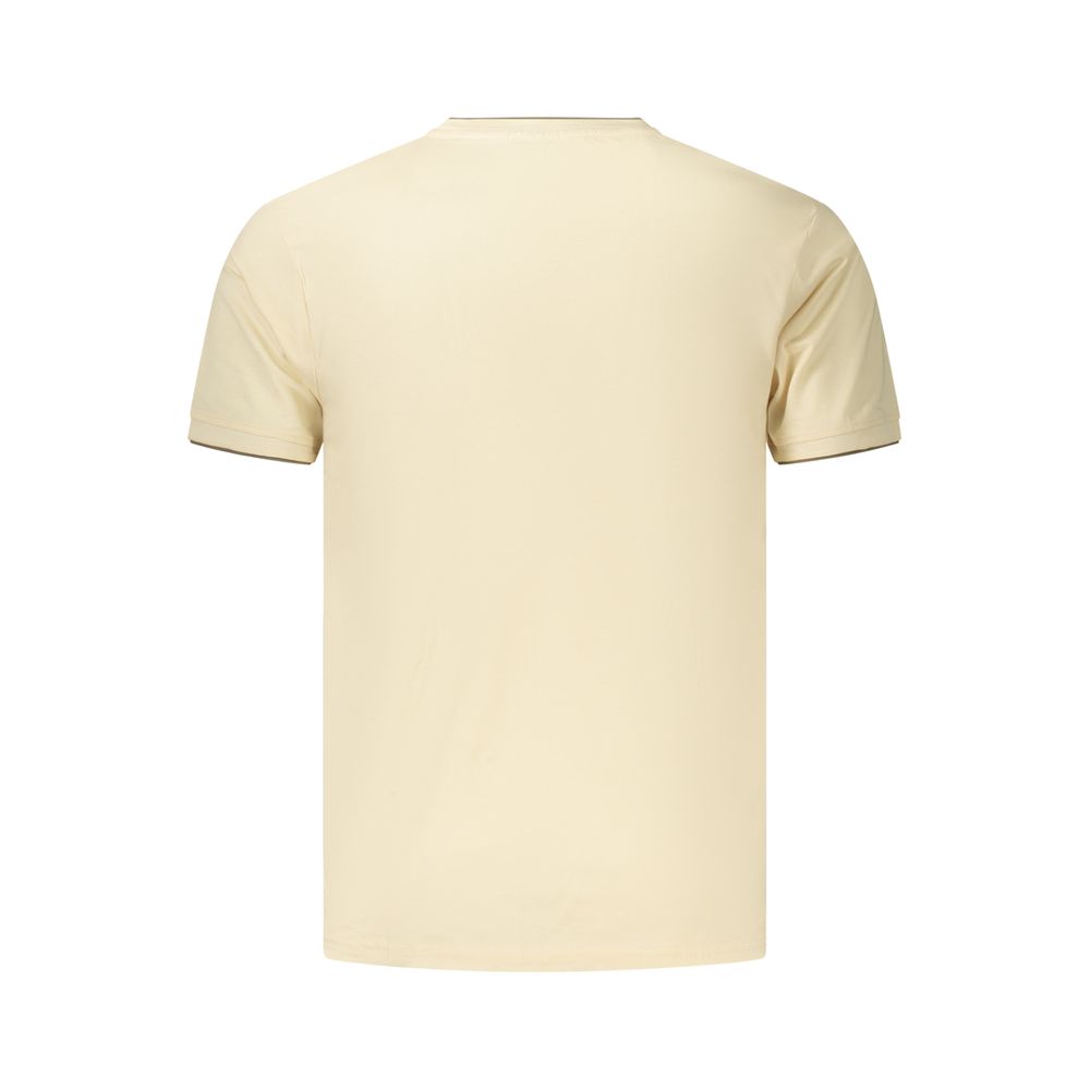 Coveri Moving Beige Cotton Men's T-Shirt | Regal Royce