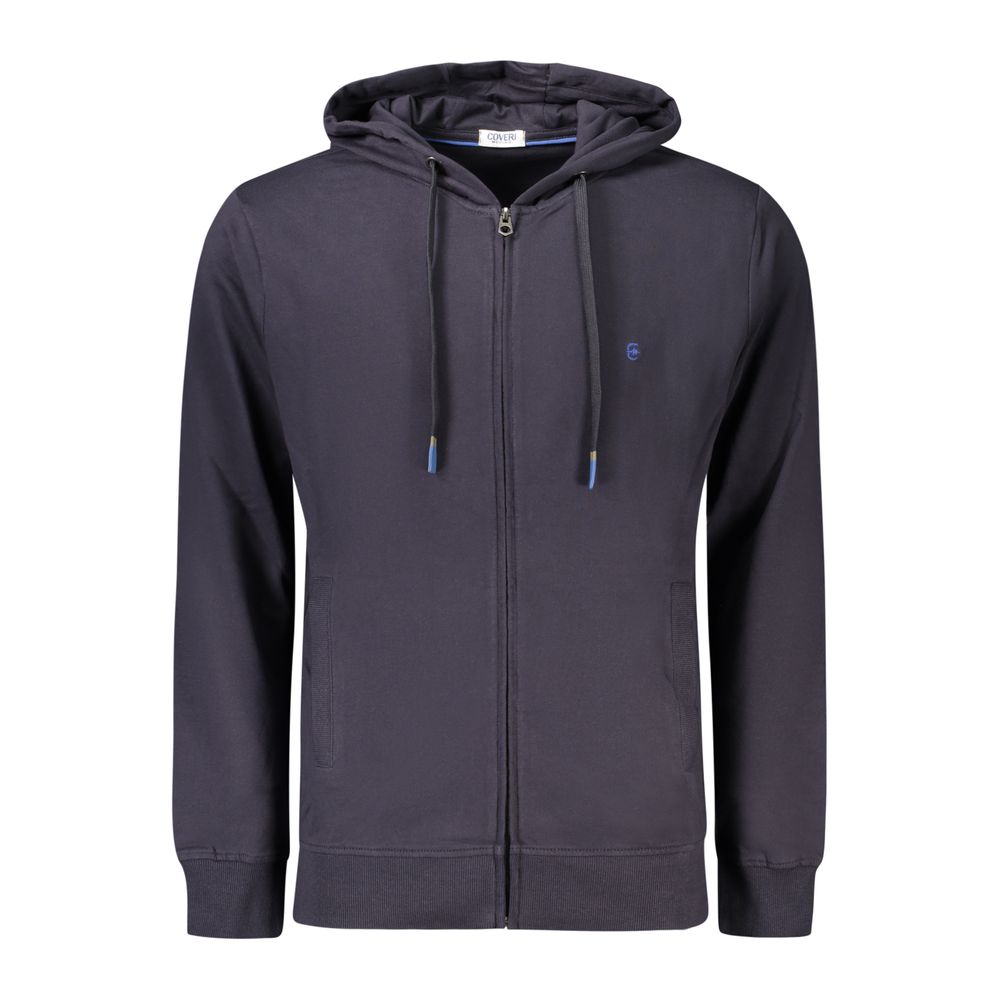 Coveri Moving Blue Cotton Men's Sweatshirt | Regal Royce