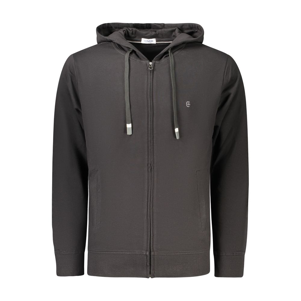Coveri Moving Black Cotton Mens Sweatshirt | Regal Royce