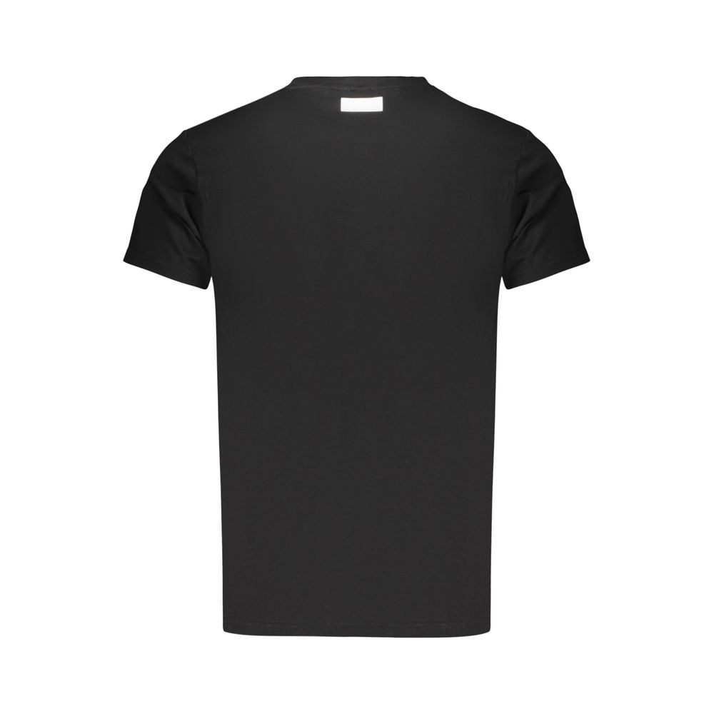 Bikkembergs Black Cotton Men T-Shirt | Regal Royce