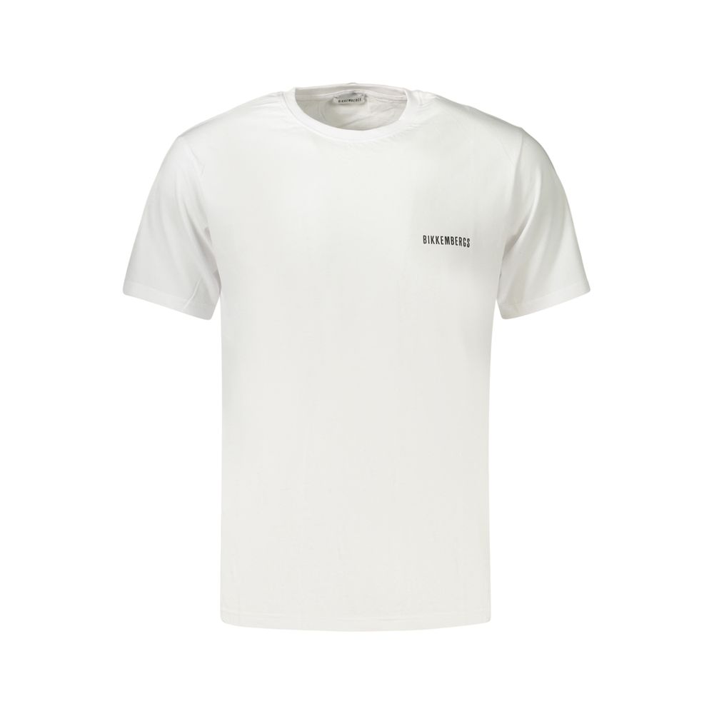 Bikkembergs White Cotton Men's T-Shirt | Regal Royce