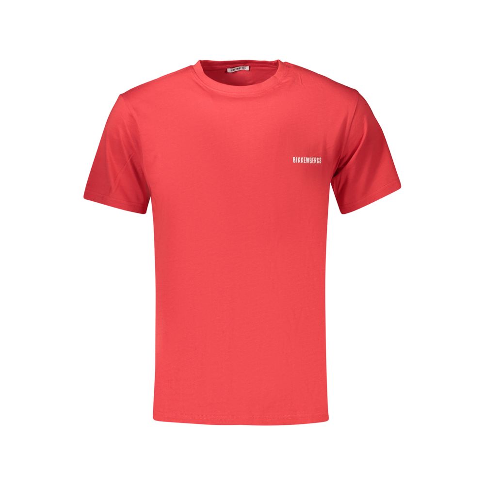Bikkembergs Rosso Cotton Men's T-Shirt | Regal Royce