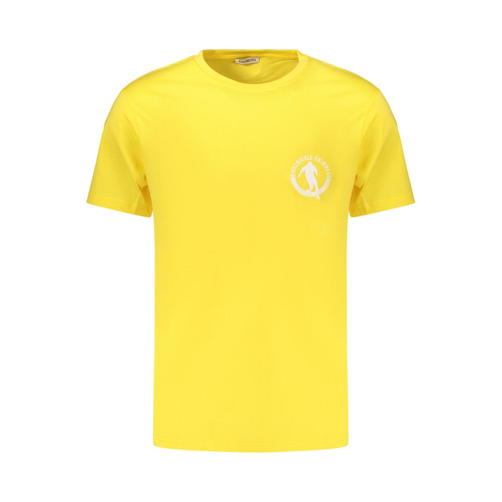 Bikkembergs Yellow Cotton Men's T-Shirt | Regal Royce