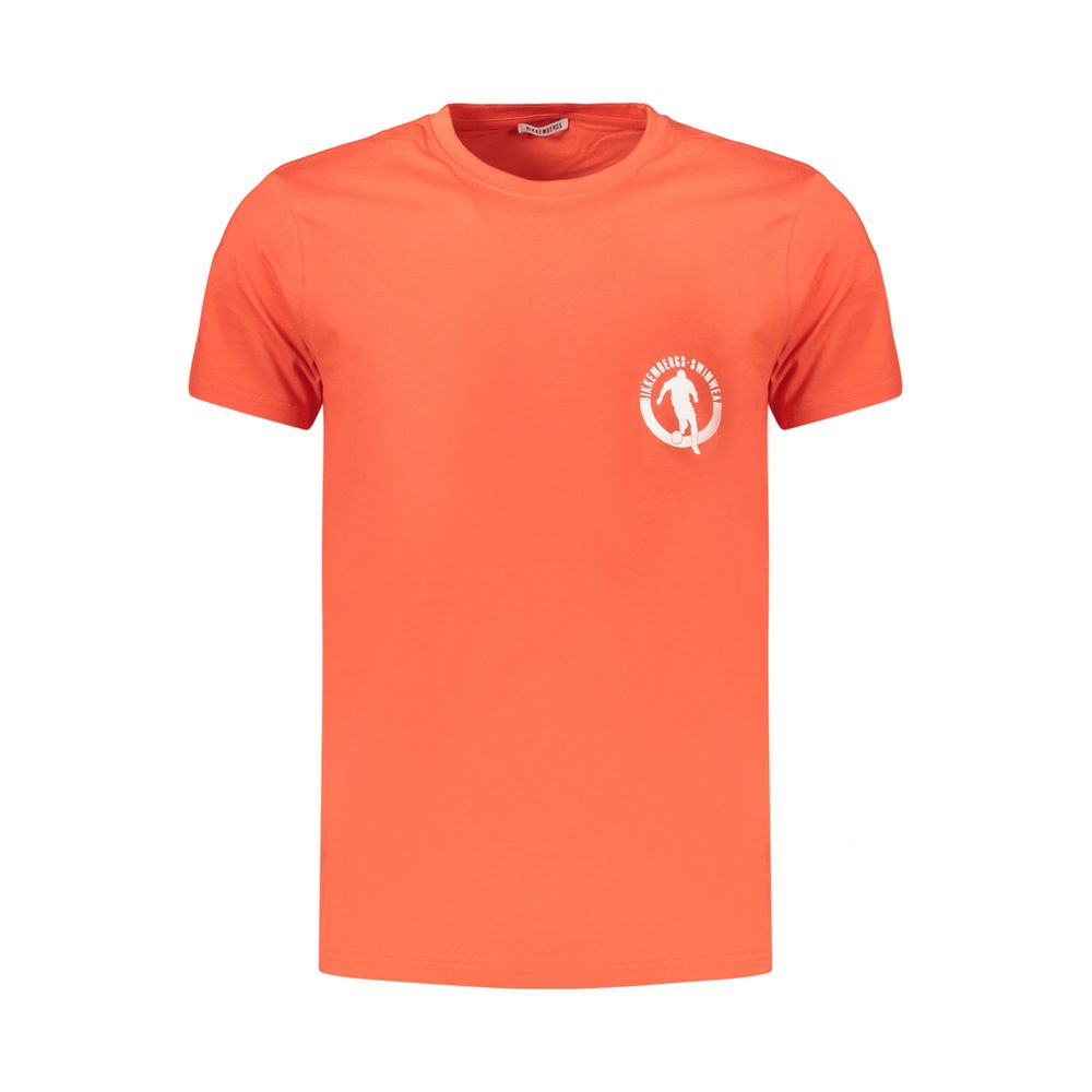 Bikkembergs Orange Cotton Men's T-Shirt | Regal Royce