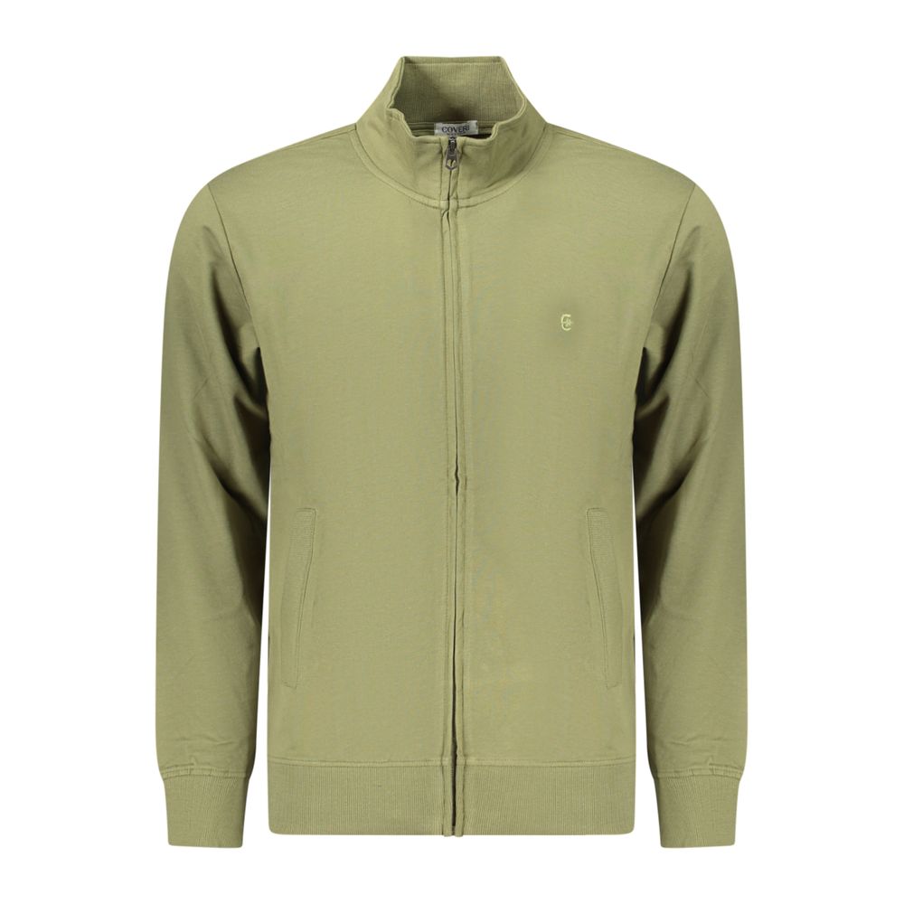 Coveri Moving Green Cotton Men's Sweatshirt | Regal Royce