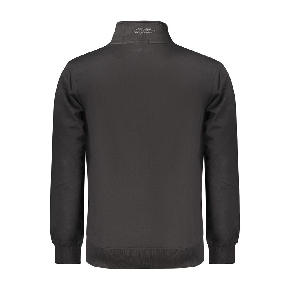 Coveri Moving Black Cotton Men's Sweatshirt | Regal Royce