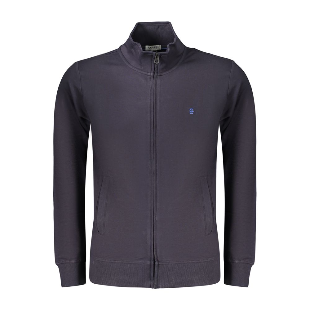 Coveri Moving Blue Cotton Men's Sweatshirt | Regal Royce